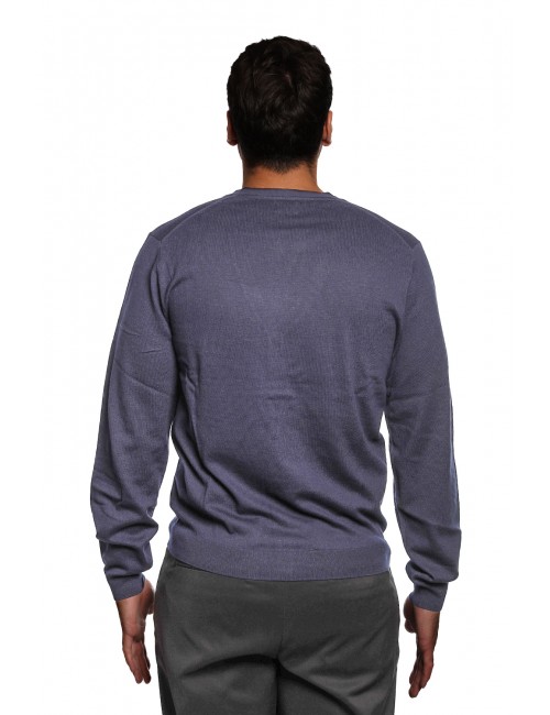 cardigan sun68 UOMO 07 NAVY BLUE - K45103 vista posteriore