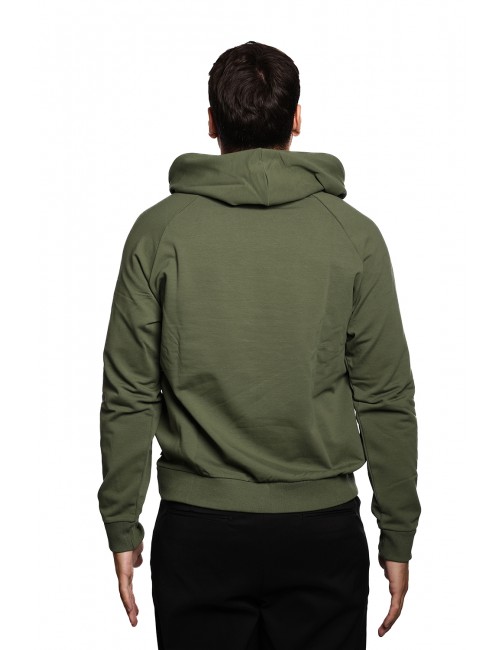 felpa moschino UOMO VERDE MILITARE 0429 - V1A1705 - 4413 vista posteriore