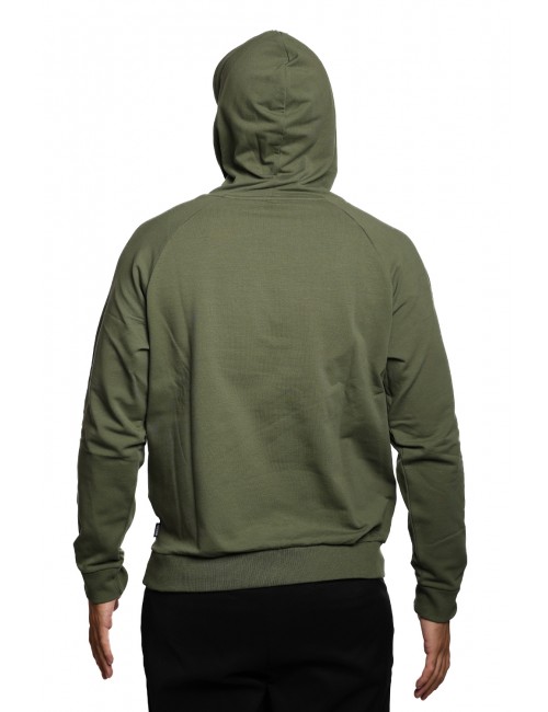 felpa moschino UOMO VERDE MILITARE 0429 - V1A1705 - 4413 vista posteriore cappuccio