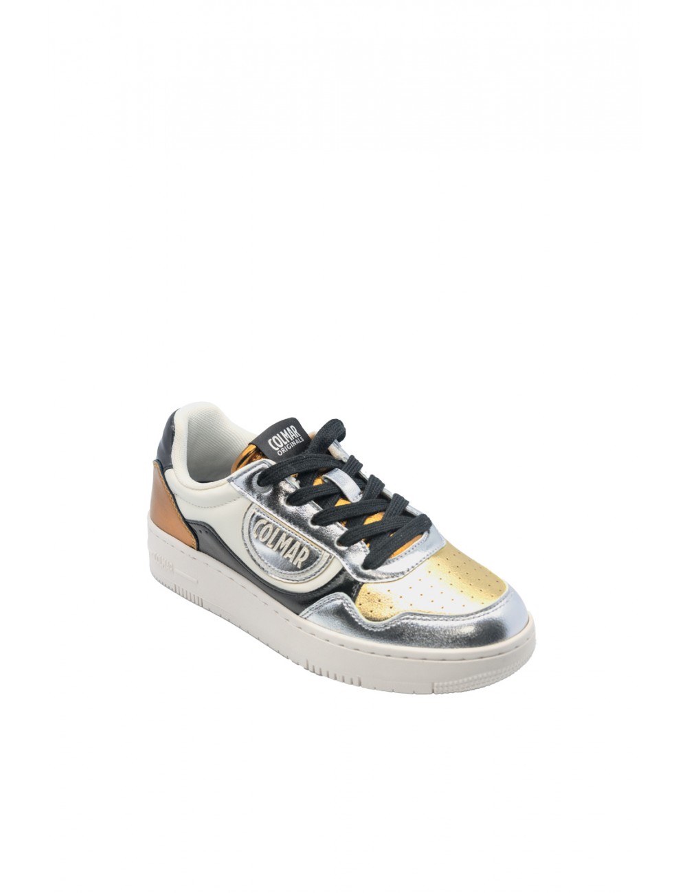 scarpe colmar DONNA WHITE E METAL - AUSTIN SHINE 133 vista laterale