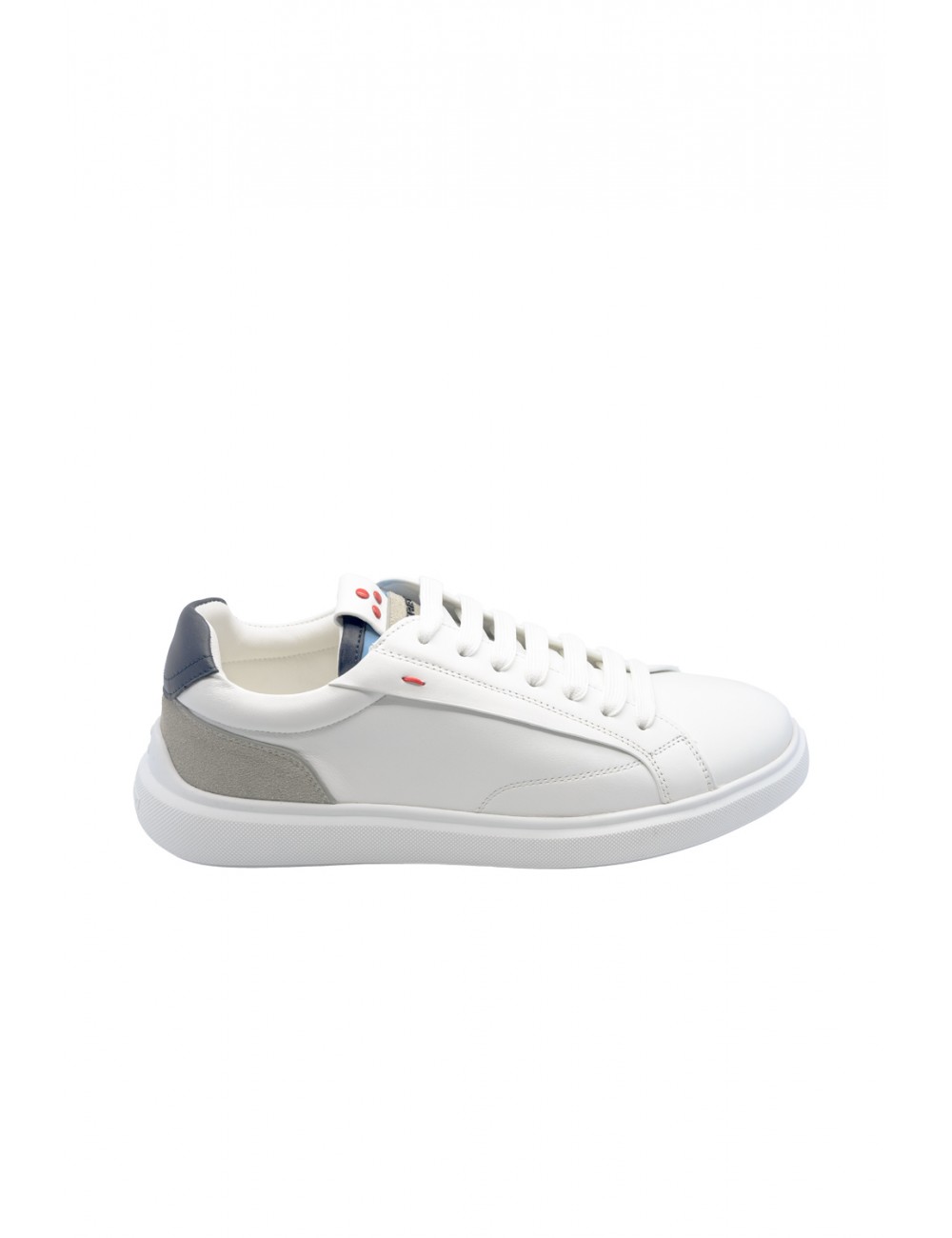 scarpe peuterey UOMO BIANCHE E BLU 215 - QUARTER - PEU5522 vista laterale
