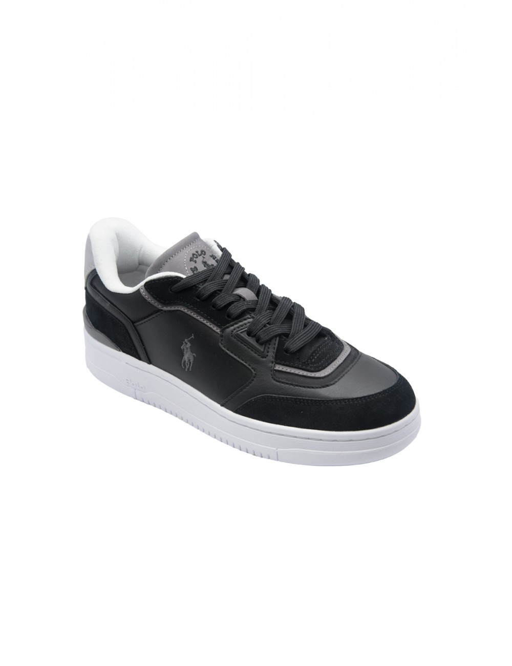 scarpe polo ralph lauren UOMO BLACK MU - OPN MSTER PP-SK-LTL vista laterale