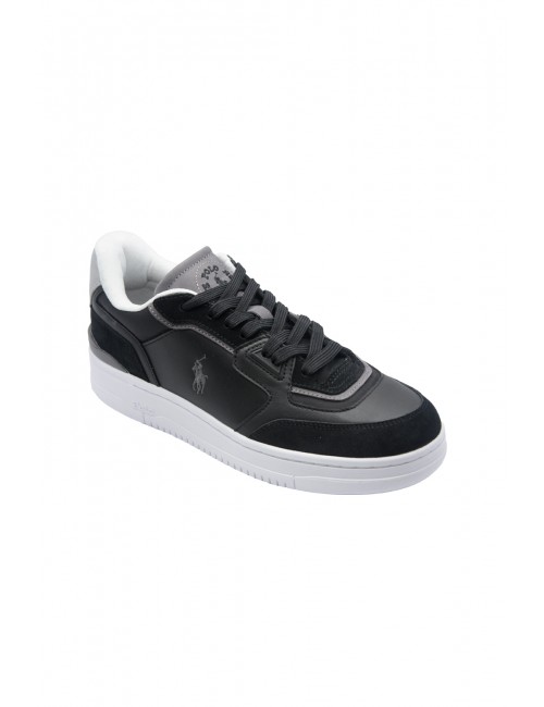 scarpe polo ralph lauren UOMO BLACK MU - OPN MSTER PP-SK-LTL vista frontale