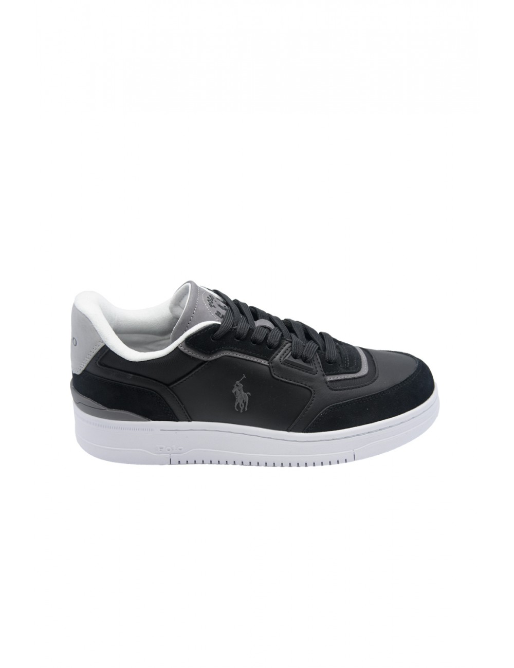 scarpe polo ralph lauren UOMO BLACK MU - OPN MSTER PP-SK-LTL vista laterale
