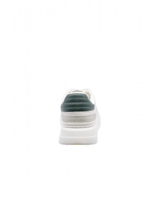 scarpe polo ralph lauren UOMO BIANCHE E VERDI WHITE/FOREST - RLITE SPORT-SK-LTL vista dettaglio posteriore