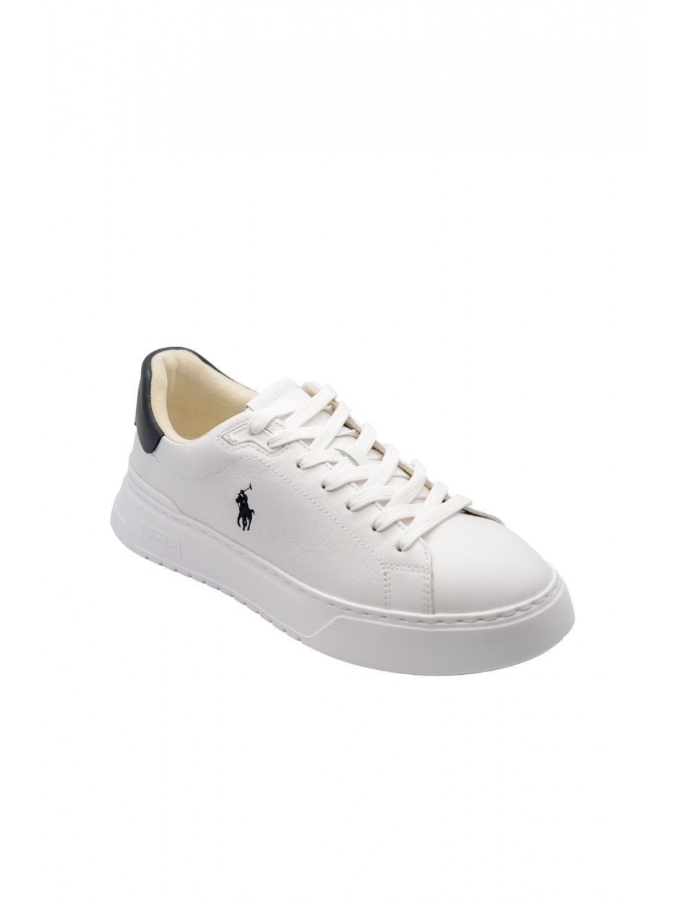 scarpe polo ralph lauren UOMO WHITE MU - RLITE COURT-SK-LTL vista laterale