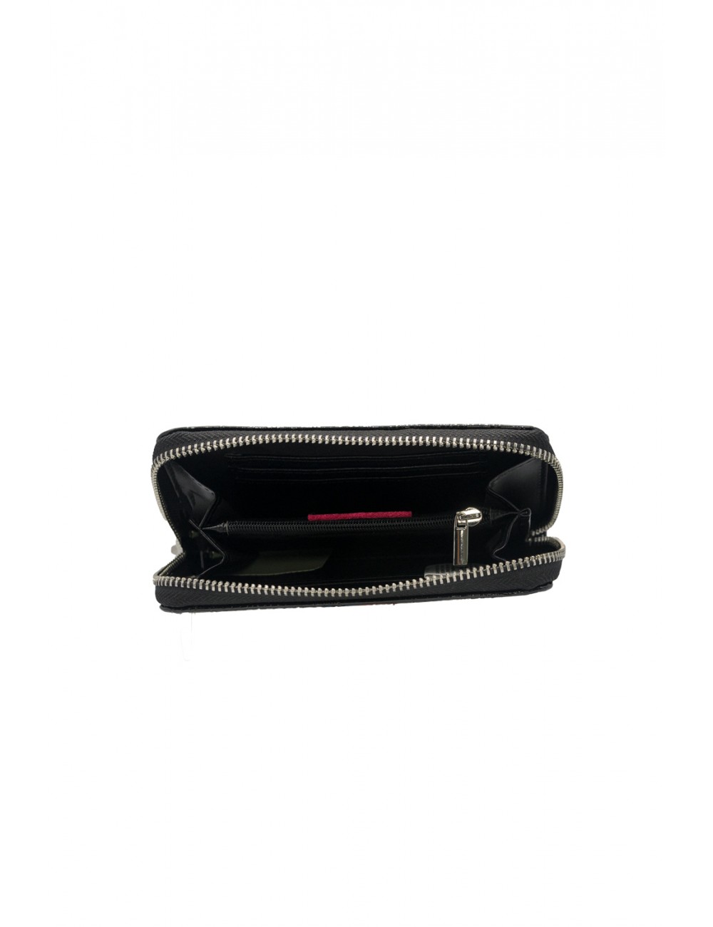 portafoglio sécret pon pon DONNA BLACK - MARLENE WALLET vista frontale