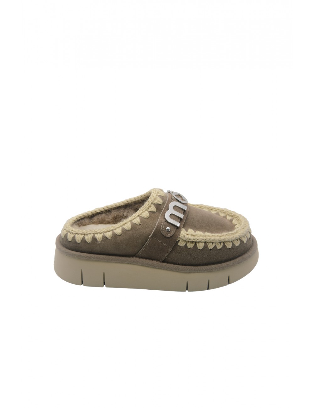 sabot mou DONNA GRIGIE ELGRY - MU.FW531001A - BOUNCE CLOG vista laterale