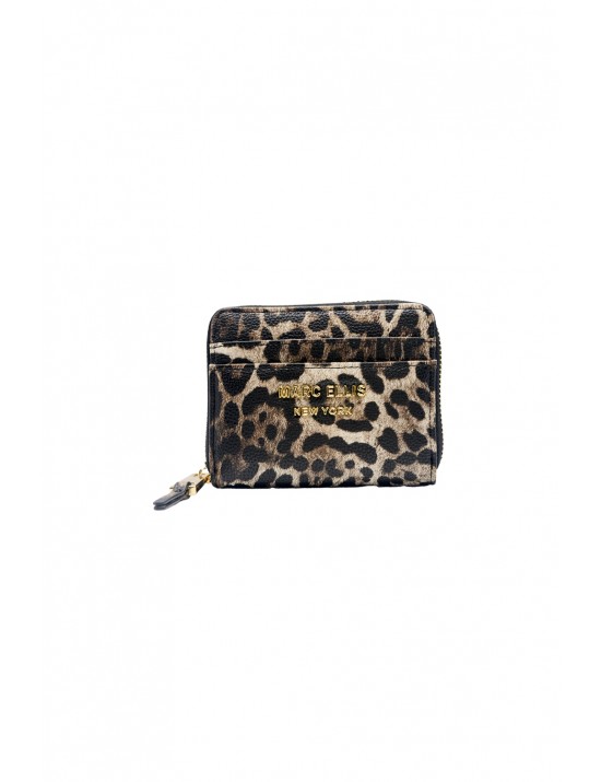 portafoglio marc ellis DONNA MULTICOLORE CAMEL/LEO - CLOE LEO vista frontale