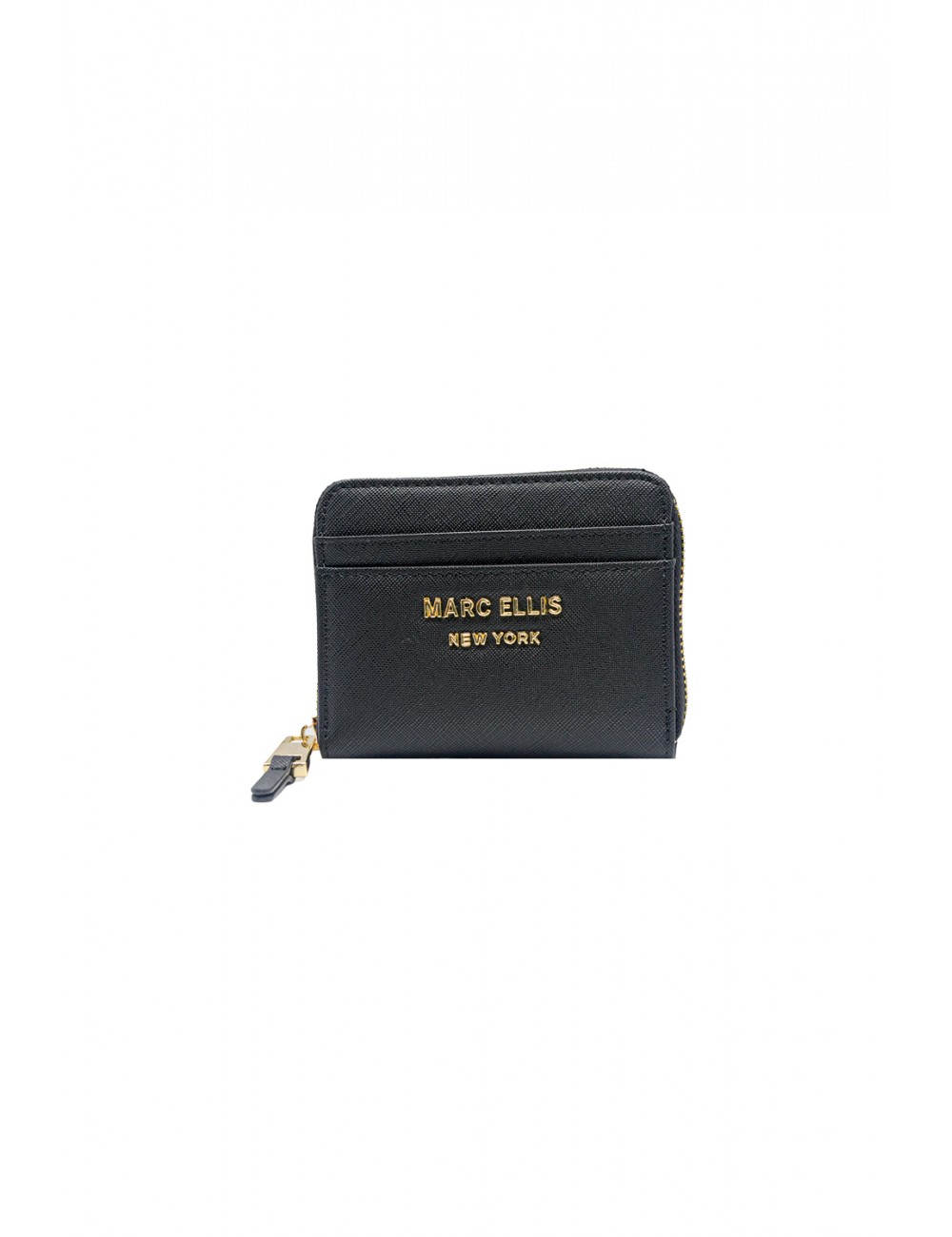 portafoglio marc ellis DONNA BLACK E GOLD - SABA MF vista frontale