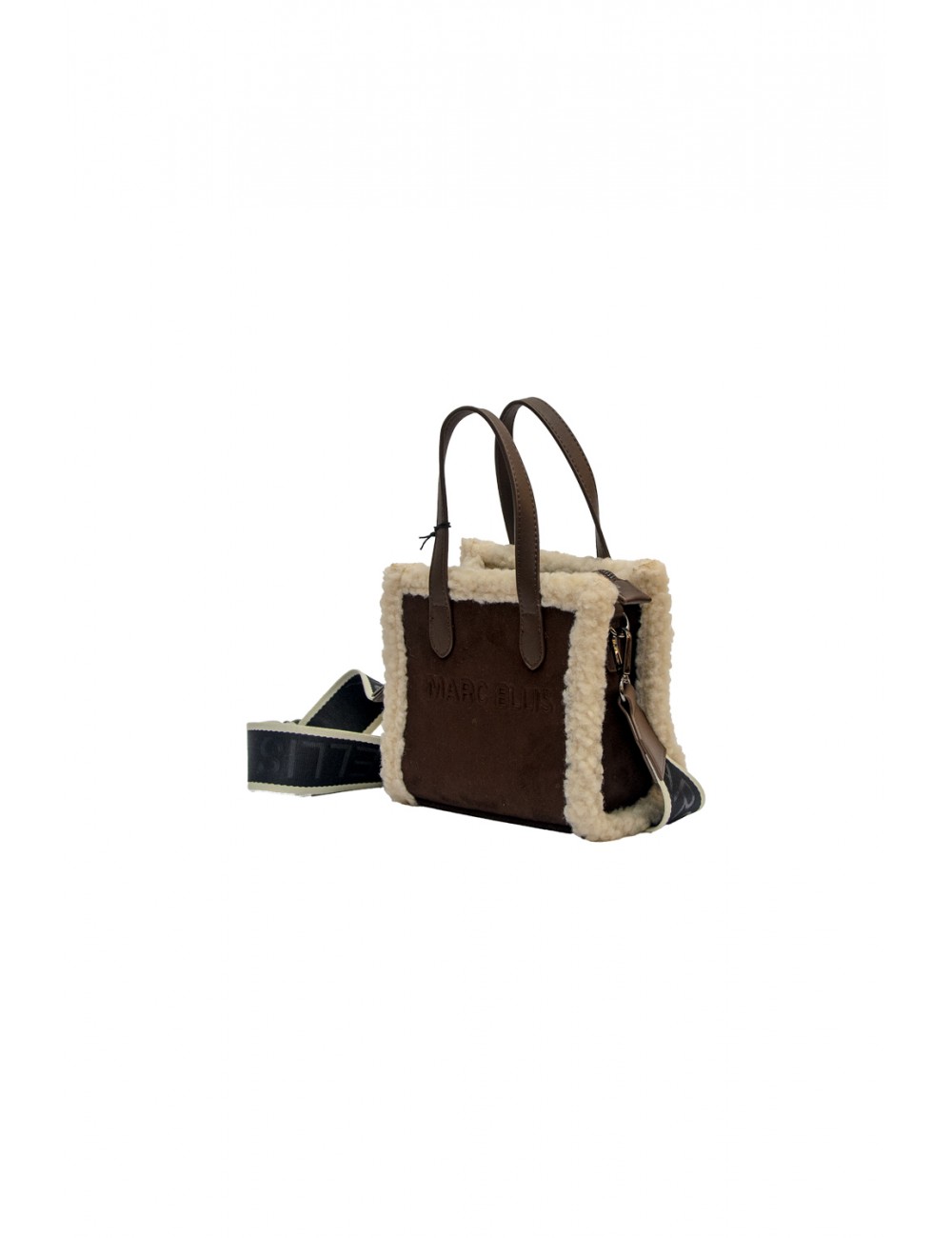 borsa marc ellis DONNA MARRONE COCOA - BUBY SUEDE S vista frontale