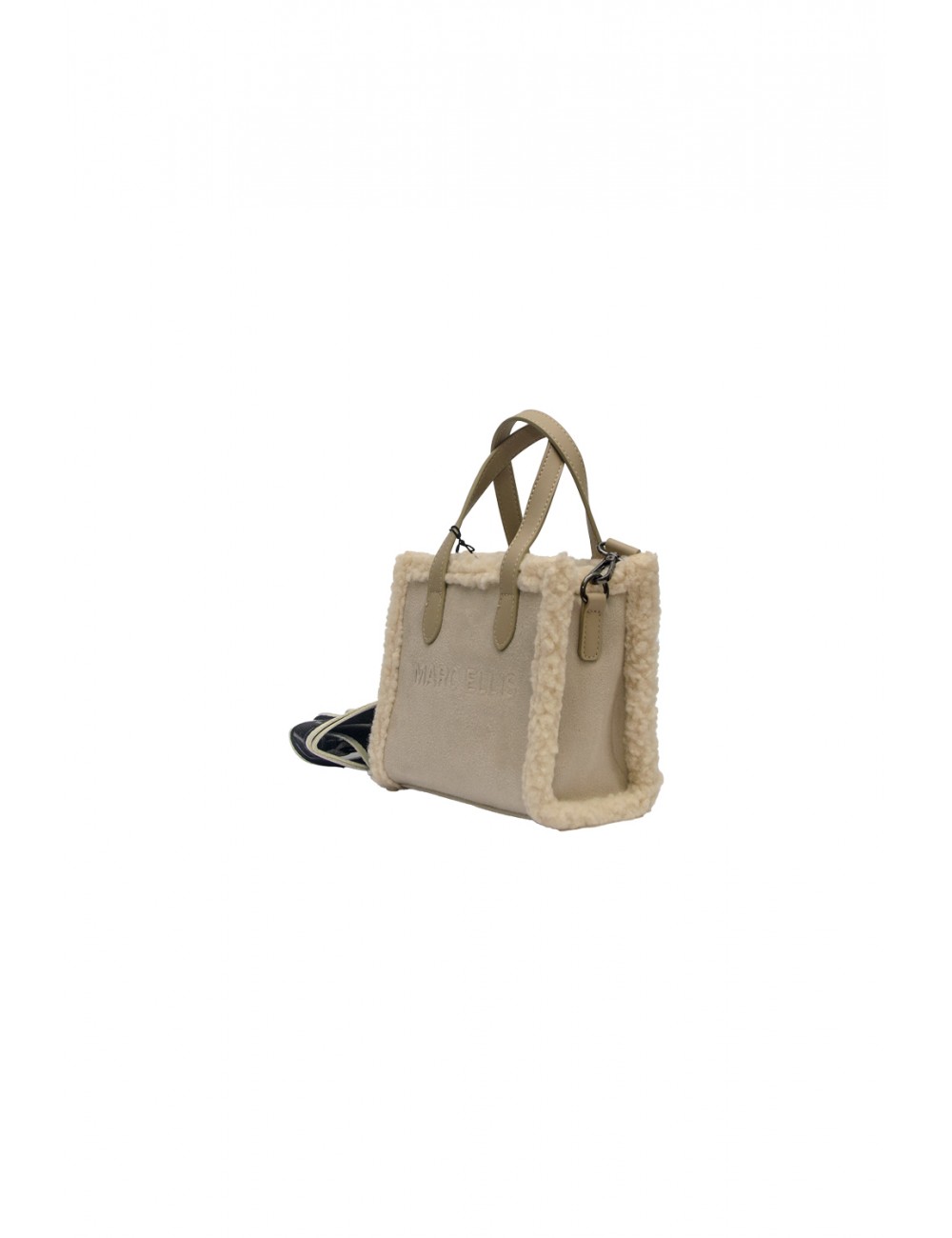 borsa marc ellis DONNA BEIGE TAUPE - BUBY SUEDE S vista frontale