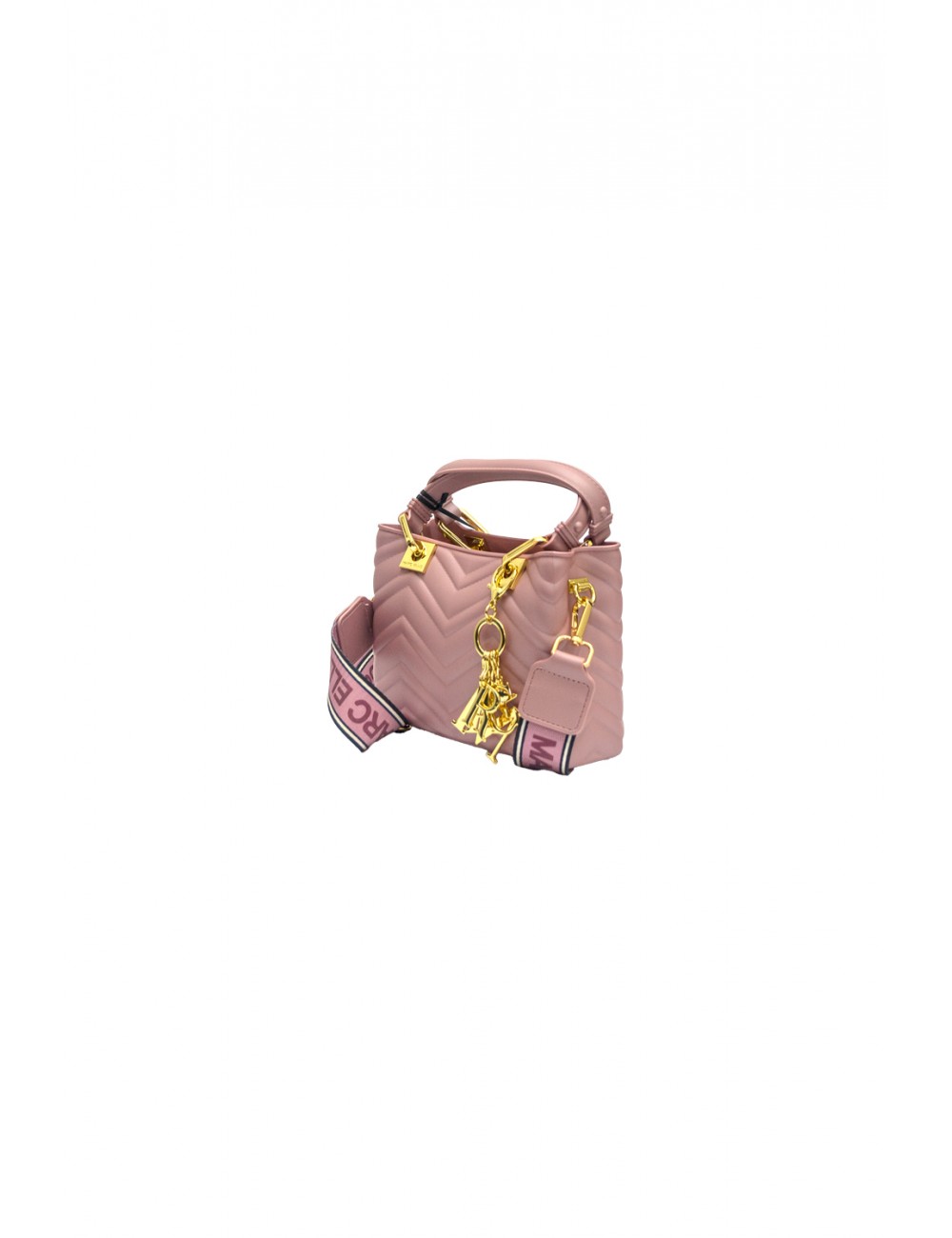 borsa marc ellis DONNA ASH ROSE E LIGHT GOLD - FLAT KRISSY S WAVE_25 vista frontale