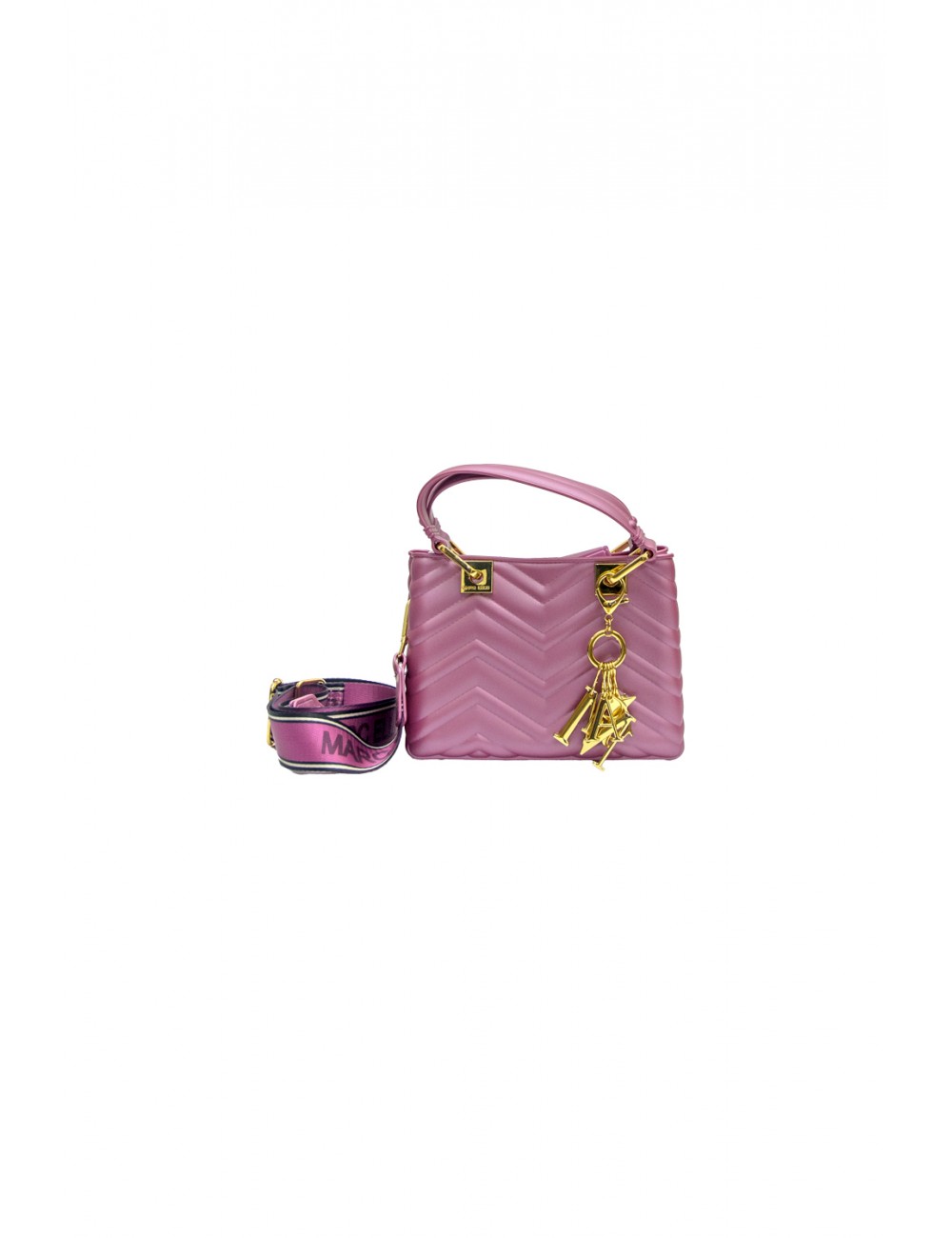 borsa marc ellis DONNA PORPORA E ORO RED VIOLET/LIGHT GOLD - FLAT KRISSY S WAVE_25 vista frontale