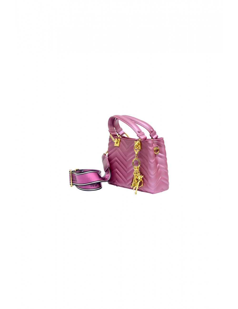 borsa marc ellis DONNA PORPORA E ORO RED VIOLET/LIGHT GOLD - FLAT KRISSY S WAVE_25 vista frontale