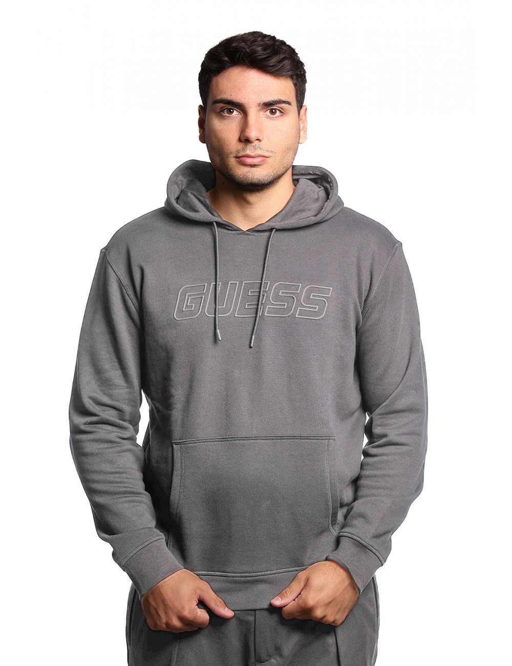 felpa guess UOMO NERA JBLK - Z4YQ12KAIJ1 vista frontale