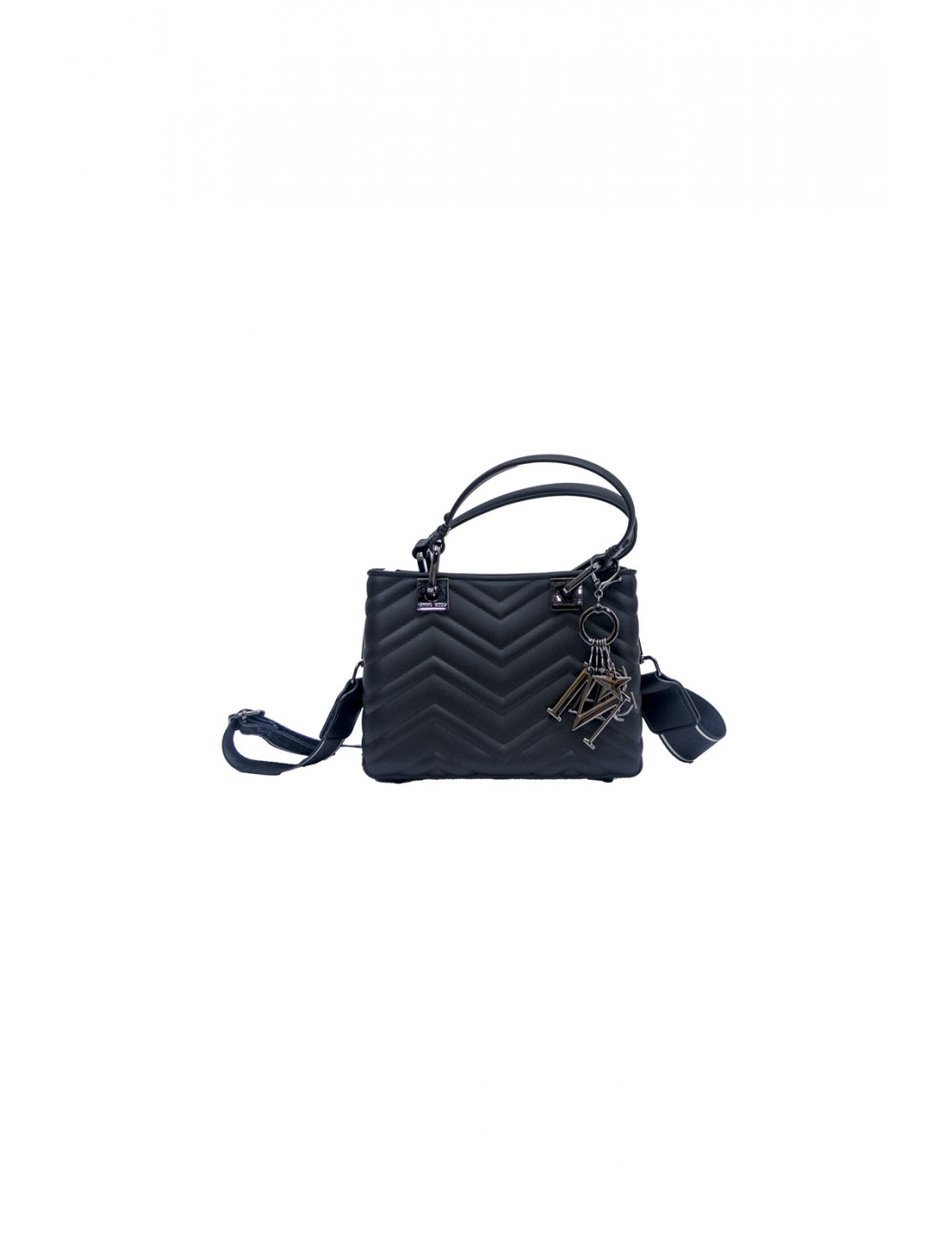 borsa marc ellis DONNA BLACK E CDF - FLAT KRISSY S WAVE_25 vista frontale