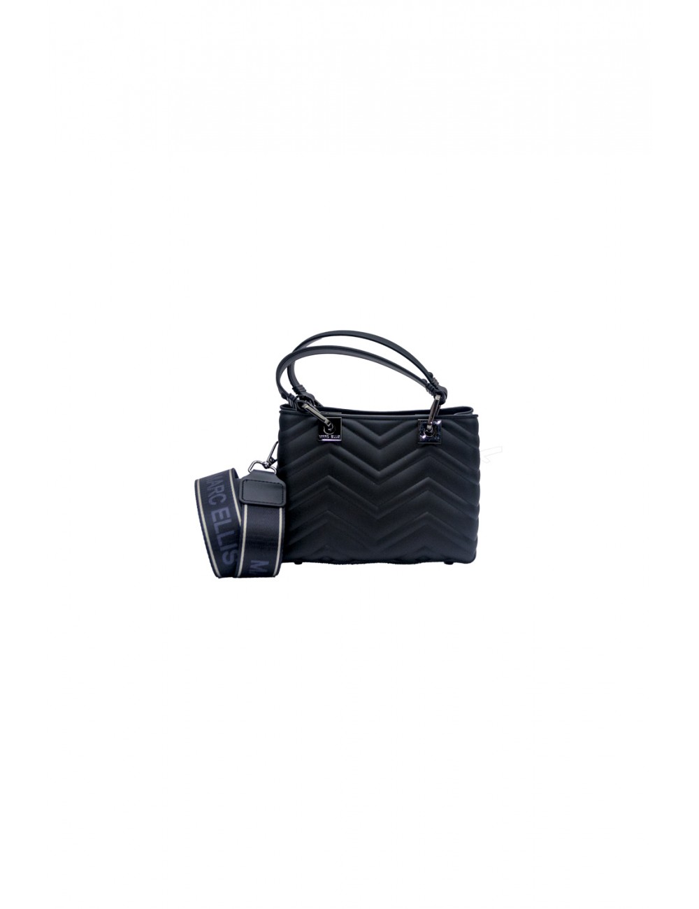 borsa marc ellis DONNA BLACK E CDF - FLAT KRISSY S WAVE_25 vista posteriore borsa marc ellis DONNA BLACK E CDF - FLAT KRISSY S WAVE_25 vista posteriore
