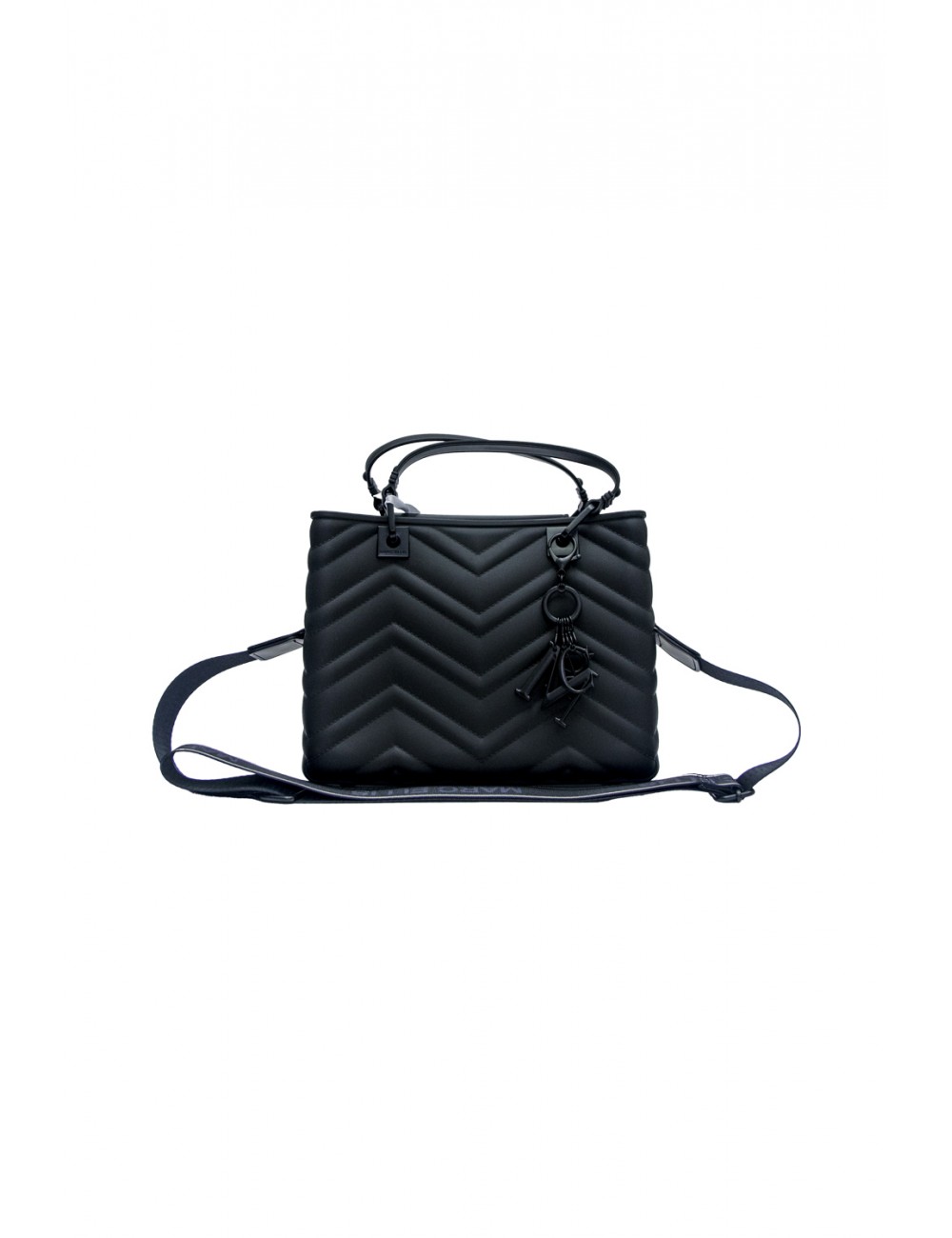 borsa marc ellis DONNA BLACK E BLACK - FLAT KRISSY M WAVE_25 vista frontale