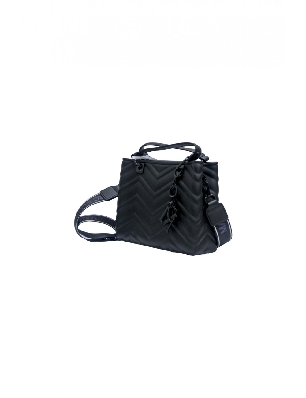 borsa marc ellis DONNA BLACK E BLACK - FLAT KRISSY M WAVE_25 vista frontale