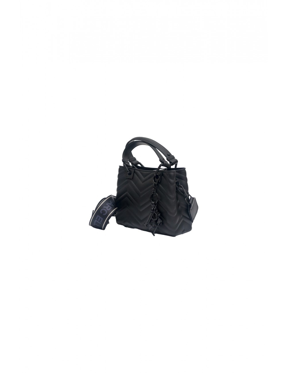 borsa marc ellis DONNA BLACK E BLACK - FLAT KRISSY S WAVE_25 vista frontale