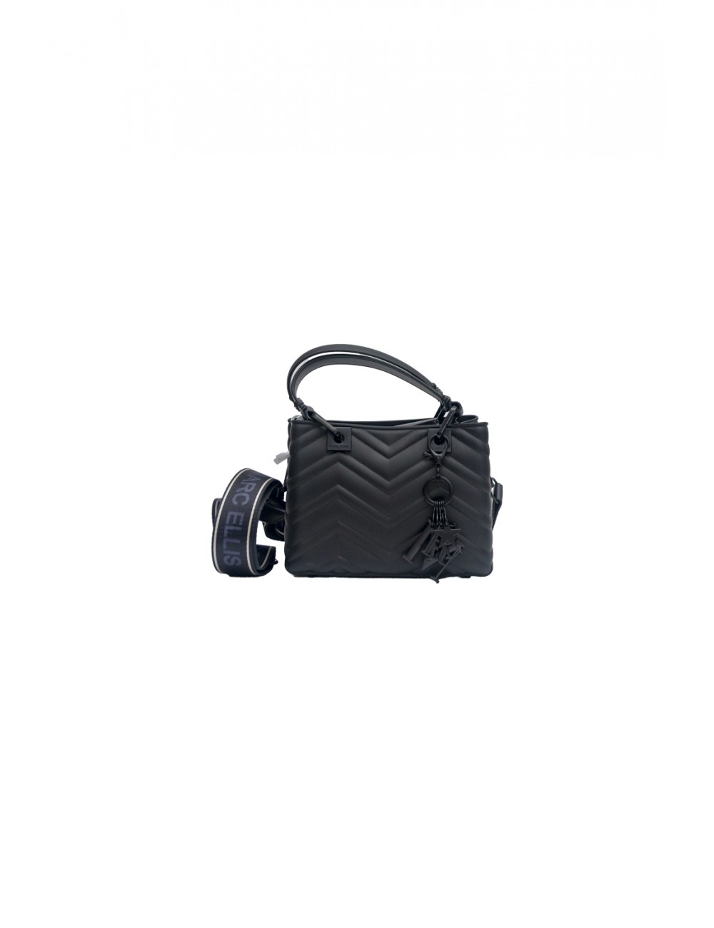 borsa marc ellis DONNA BLACK E BLACK - FLAT KRISSY S WAVE_25 vista frontale