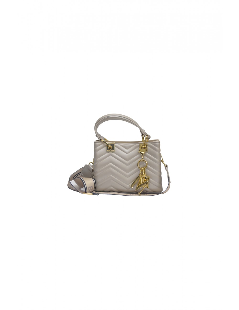 borsa marc ellis DONNA TORTORA E ORO TAUPE/LIGHT GOLD - FLAT KRISSY S WAVE_25 vista frontale