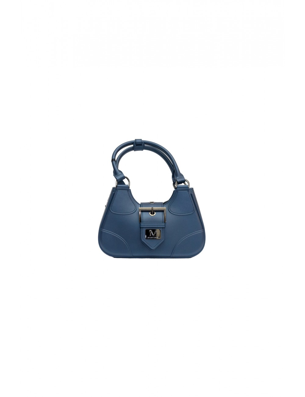 borsa marc ellis DONNA BLU E ARGENTO MAJOLICA BLUE/CDF - FLAT CIRCLE_25 vista frontale