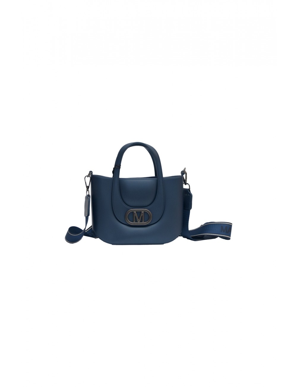borsa marc ellis DONNA BLU E ARGENTO MAJOLICA BLUE/BRUSH CDF - FLAT GALIZIA vista frontale