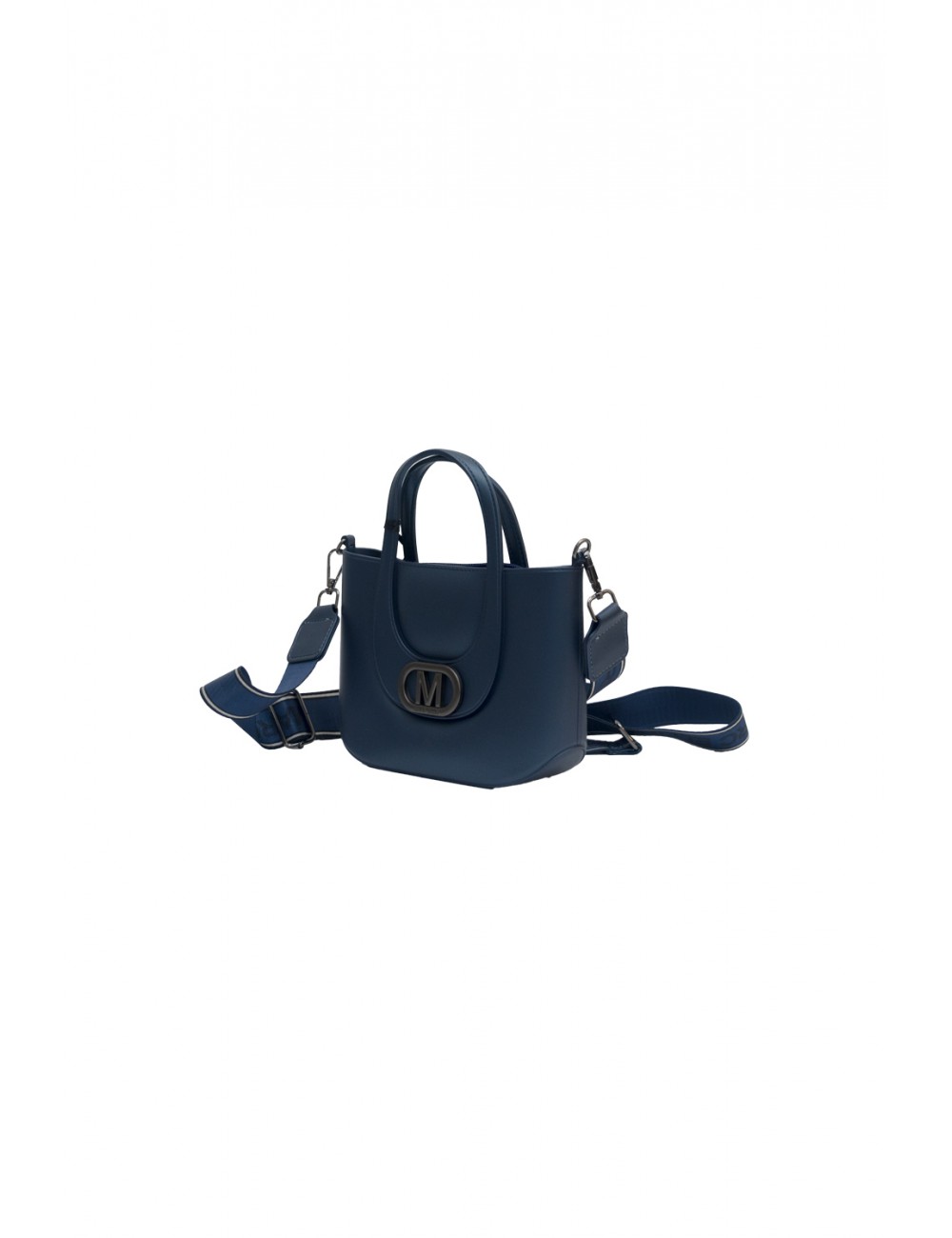 borsa marc ellis DONNA BLU E ARGENTO MAJOLICA BLUE/BRUSH CDF - FLAT GALIZIA vista frontale