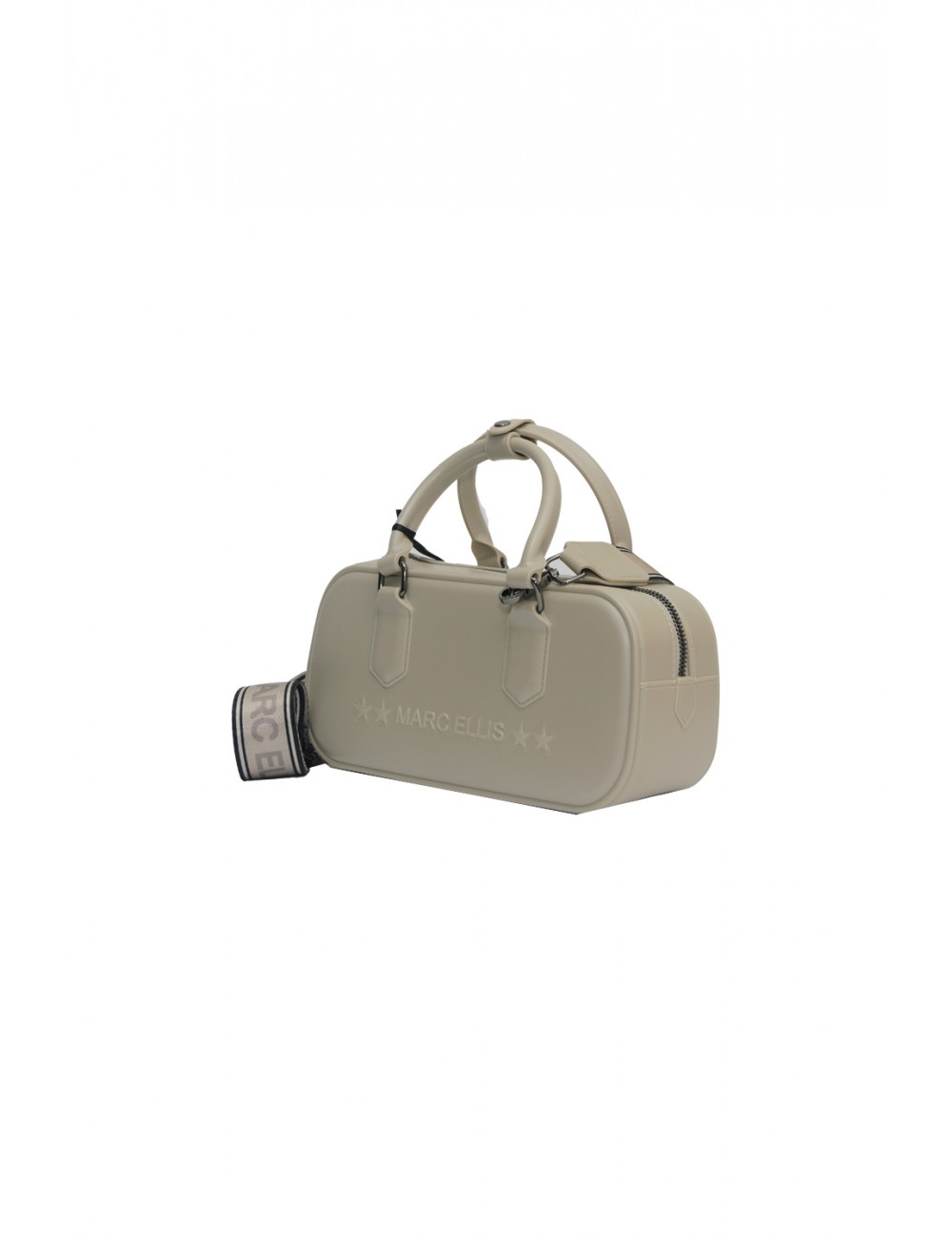 borsa marc ellis DONNA BEIGE E ARGENTO TAUPE/CDF - FLAT STICH_25 vista frontale