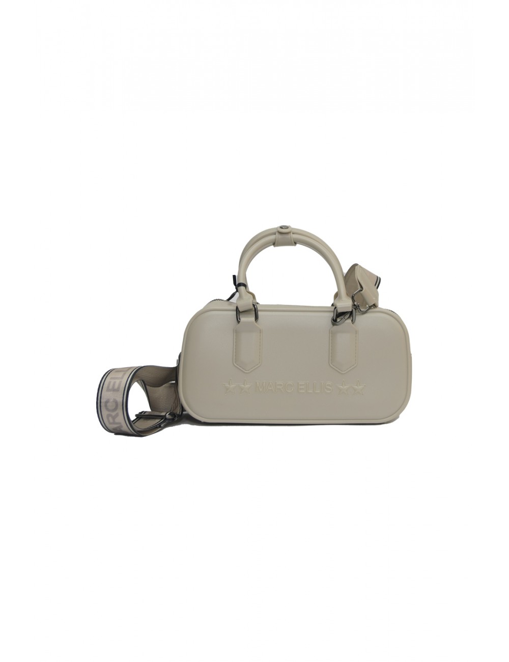 borsa marc ellis DONNA BEIGE E ARGENTO TAUPE/CDF - FLAT STICH_25 vista frontale
