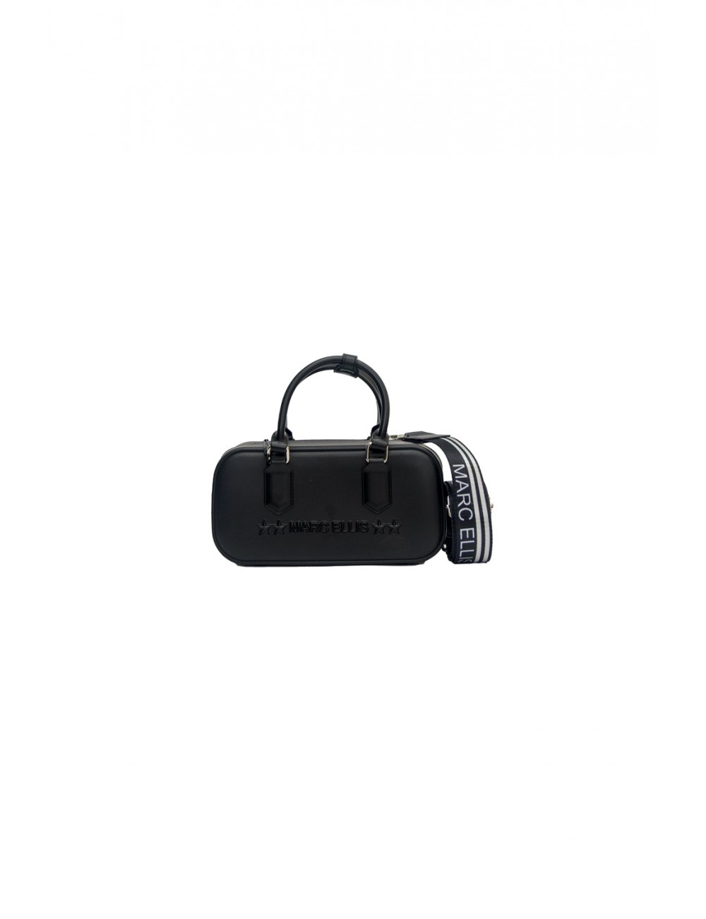 borsa marc ellis DONNA BLACK E SILVER - FLAT STICH_25 vista frontale
