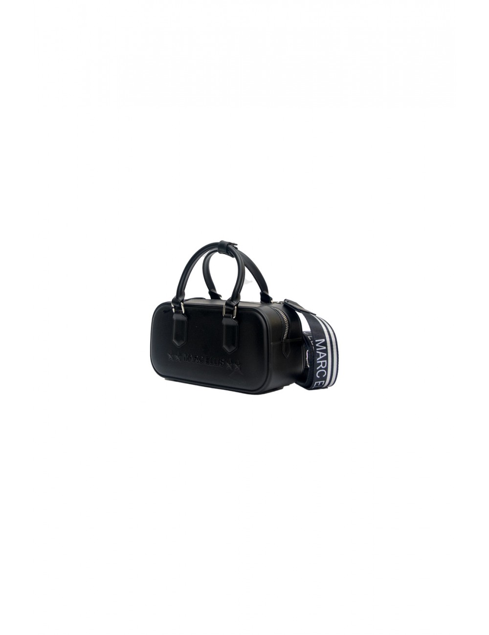borsa marc ellis DONNA BLACK E SILVER - FLAT STICH_25 vista frontale