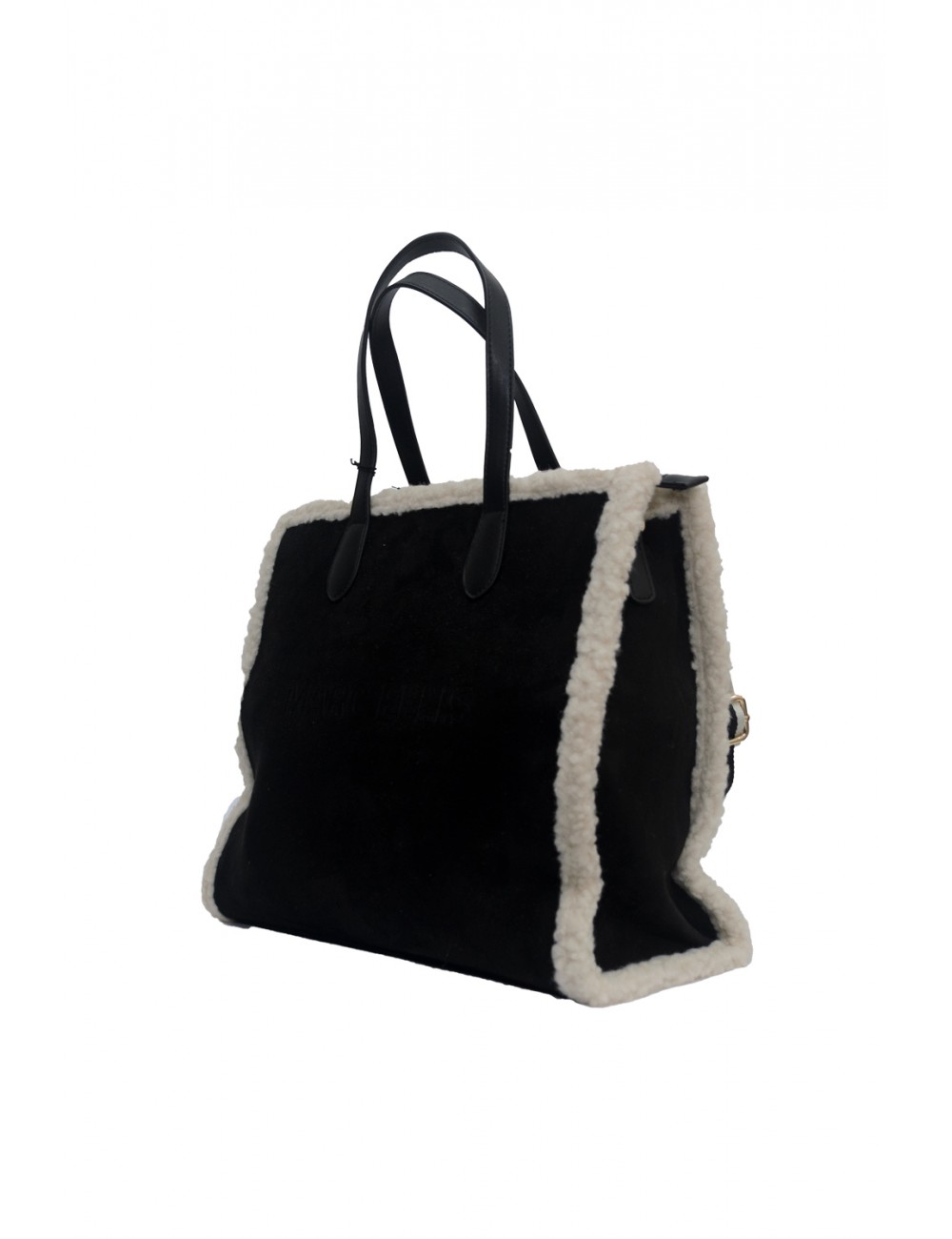 borsa marc ellis  DONNA BLACK - BUBY SUEDE L vista frontale