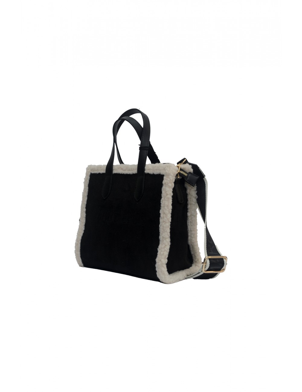 borsa marc ellis DONNA BLACK - BUBY SUEDE M vista frontale