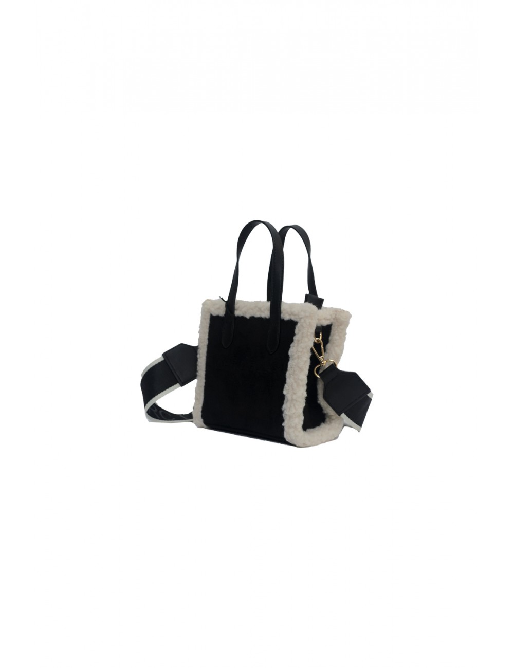 borsa marc ellis DONNA BLACK - BUBY SUEDE S vista frontale