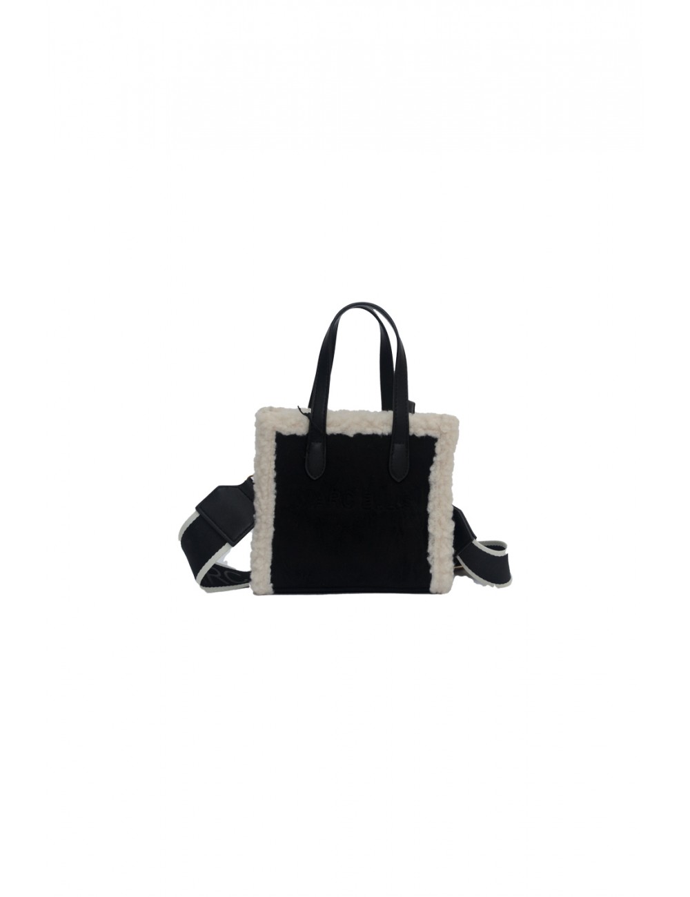 borsa marc ellis DONNA BLACK - BUBY SUEDE S vista frontale