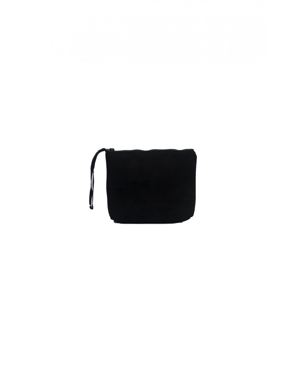 pochette marc ellis DONNA BLACK - BUBY SUEDE CLUTCH vista frontale
