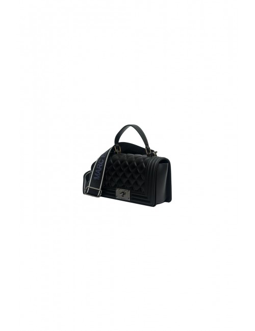 borsa marc ellis DONNA BLACK E BRUSH CDF - FLAT SQUARE S vista laterale