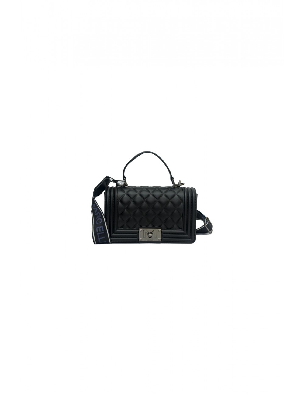 borsa marc ellis DONNA BLACK E BRUSH CDF - FLAT SQUARE S vista frontale