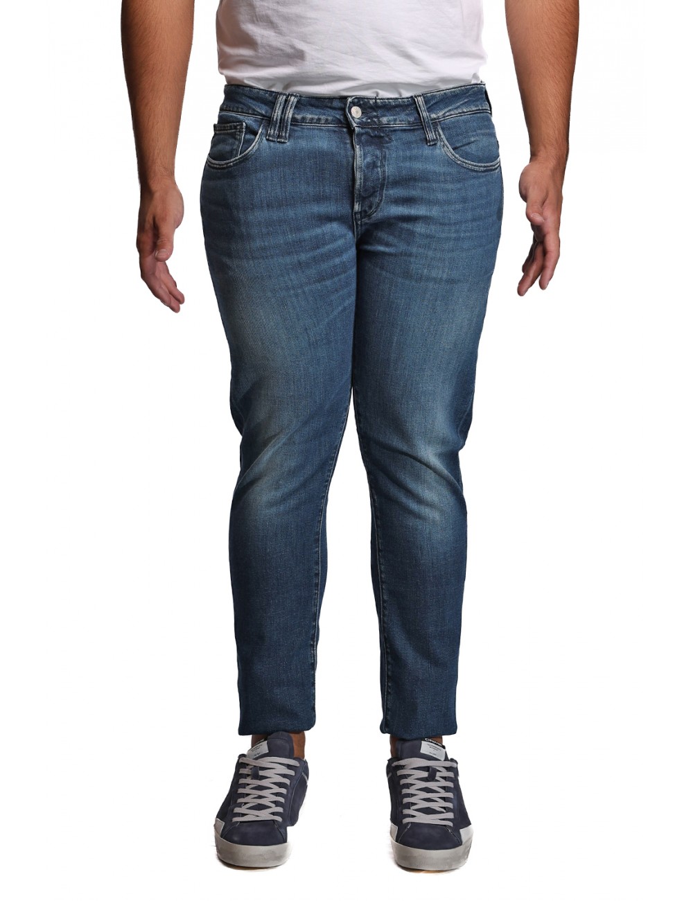 jeans cycle UOMO 07 NAVY BLUE - 451P502 vista frontale
