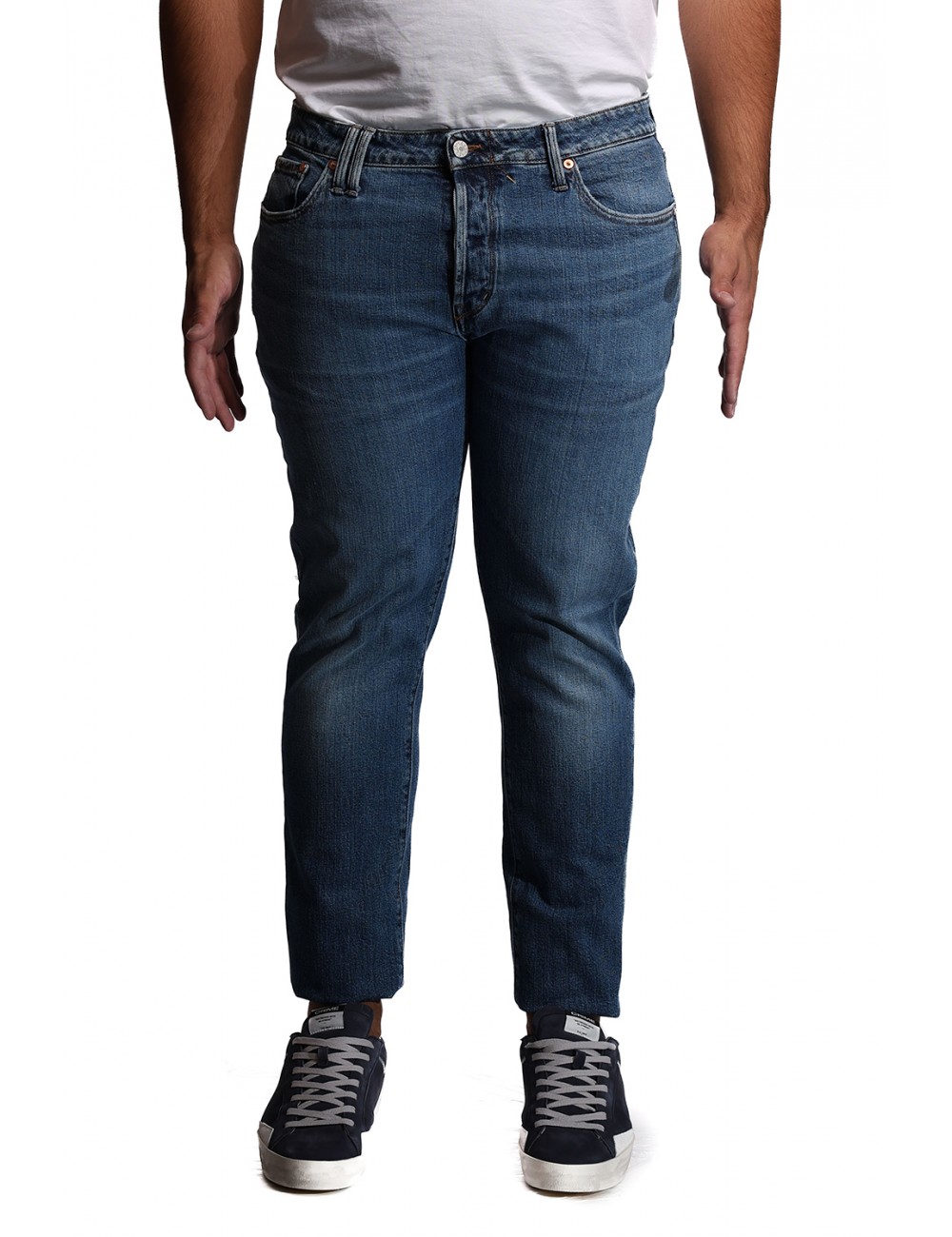 jeans cycle UOMO 07 NAVY BLUE - 451P509 vista frontale
