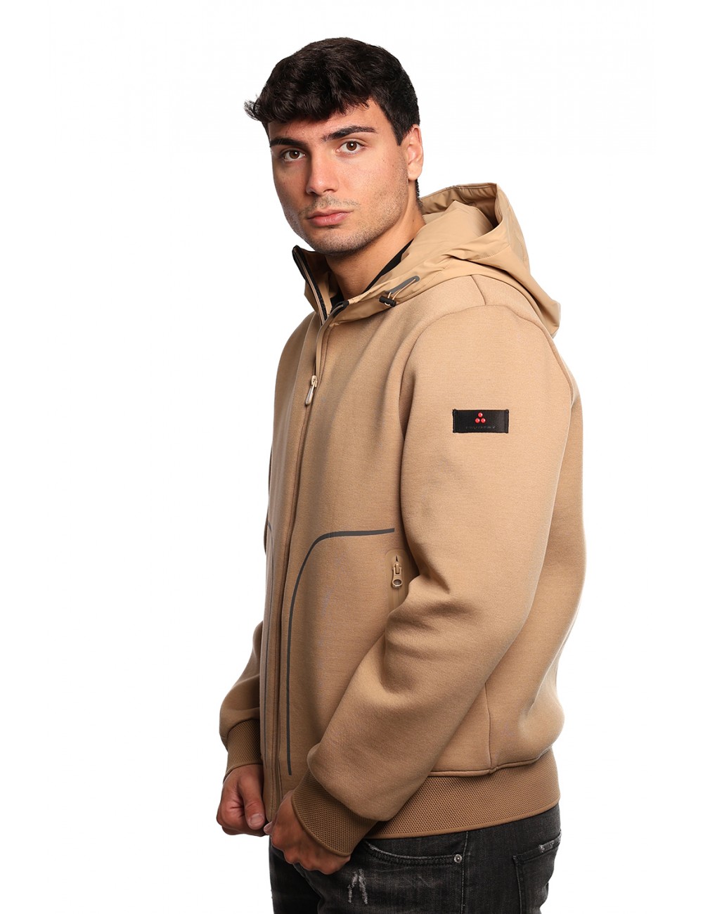 felpa a giubbino peuterey UOMO CUOIO CHIARO 995 - KAPOOR BMAT 01 - PEU5591 vista frontale