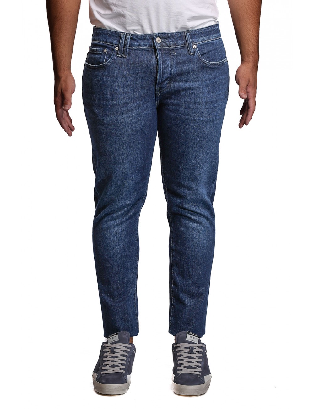jeans cycle UOMO 07 NAVY BLUE - 451P504 vista frontale