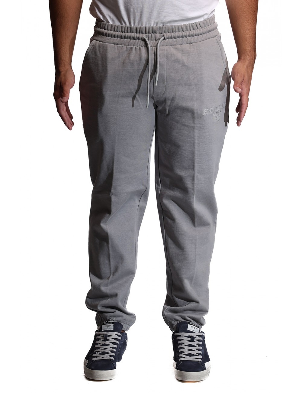 pantalone tuta john richmond UOMO GRIGIO ALLOY - UMA25012PA vista frontale