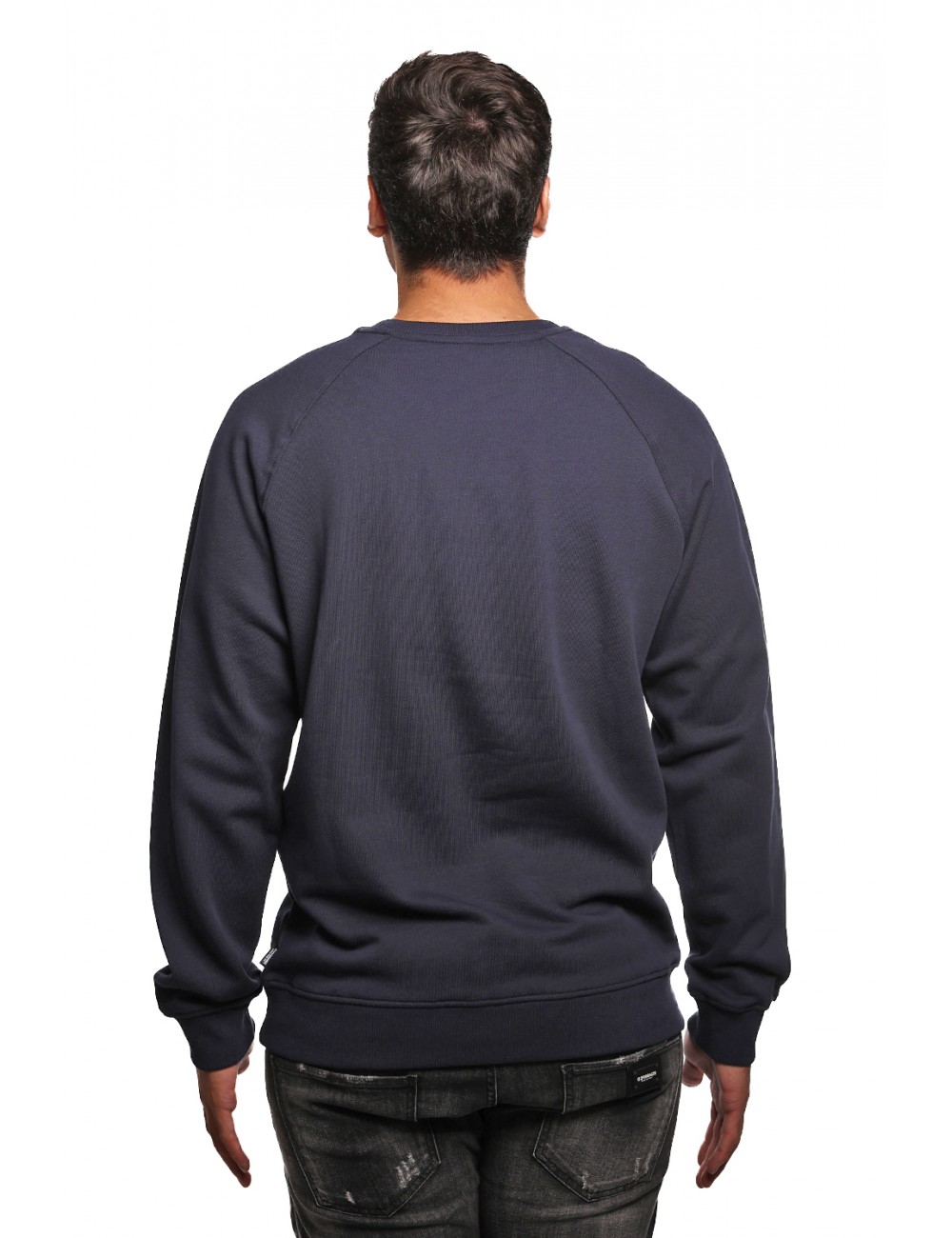 felpa moschino UOMO BLU 0290 - V1A1707 - 4418 vista frontale