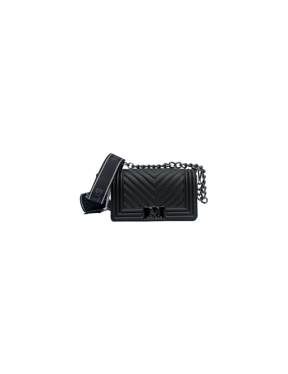 borsa marc ellis DONNA BLACK E CDF - FLAT S_25 vista frontale