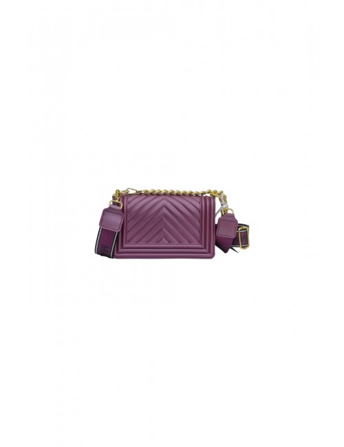 borsa marc ellis DONNA PORPORA SCURO E ORO PURPLE/LIGHT GOLD - FLAT S_25 vista posteriore