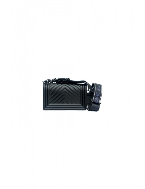 borsa marc ellis DONNA BLACK E BLACK - FLAT S_25 vista posteriore